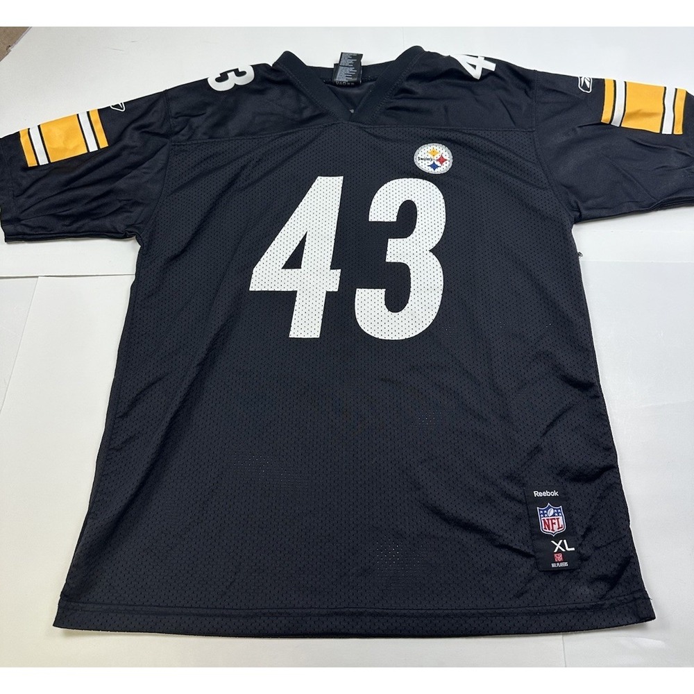 Troy Polamalu Pittsburgh Steelers NFL Reebok Football Jersey Size Youth XL